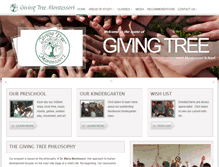 Tablet Screenshot of givingtreemontessori.org